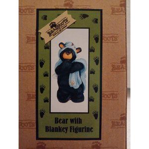 NEW BIG SKY CARVER BEAR WITH BLANKEY FIGURINE BEARFOOTS Bears By Jeff Fleming